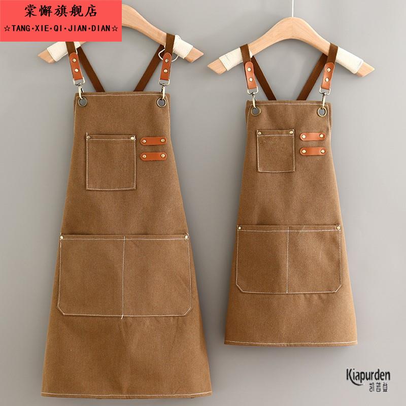 工业焊工电焊帆布围裙耐高温防烫阻燃劳保工作服防护防污围腰耐磨