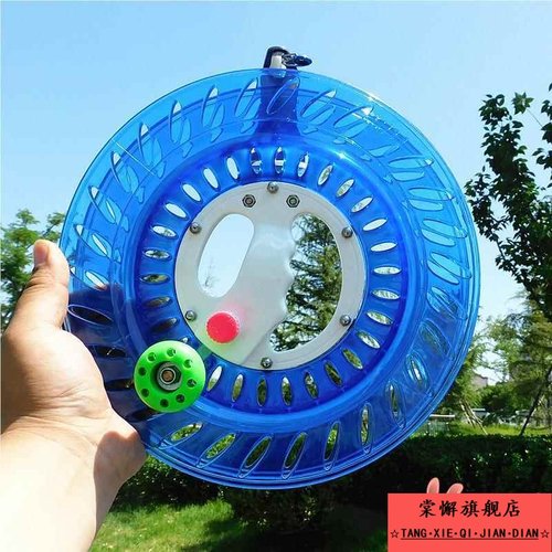 风筝线轮新款风筝轮线板轴承手握塑料风筝线轮放飞工具器材