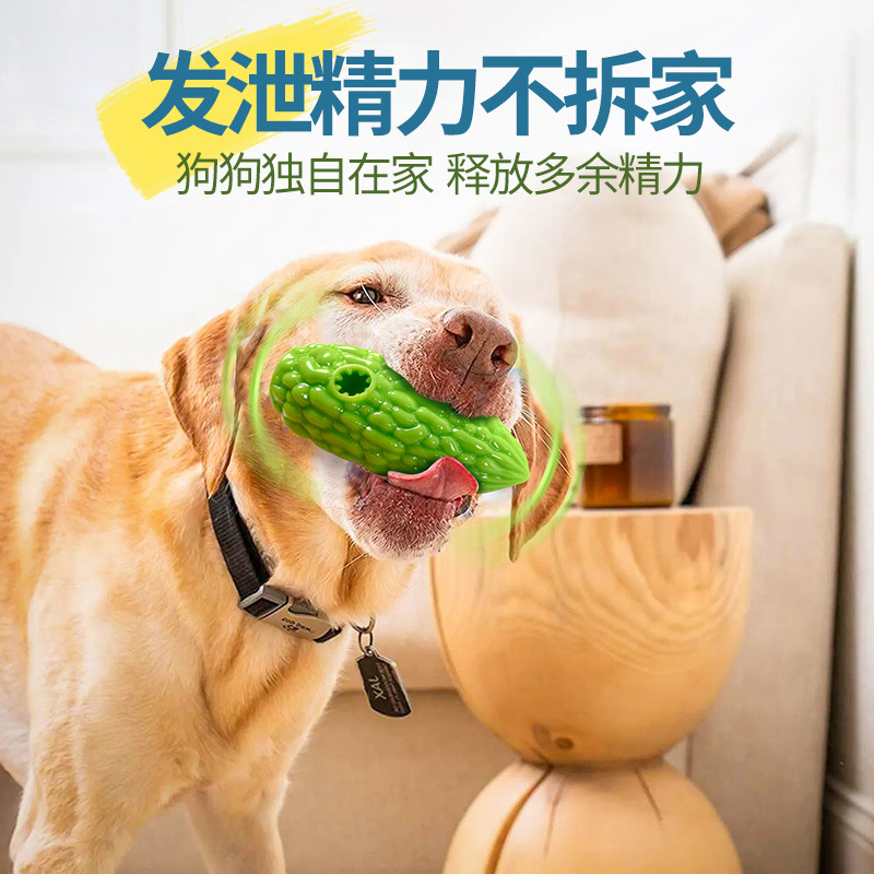 森烨宠物用品狗玩具tpr仿真苦瓜漏食狗狗玩具宠物漏食物嗅闻