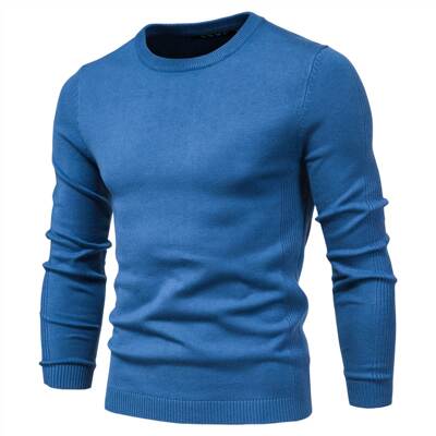 Autumn and winter sweater men's round neck slim top swea