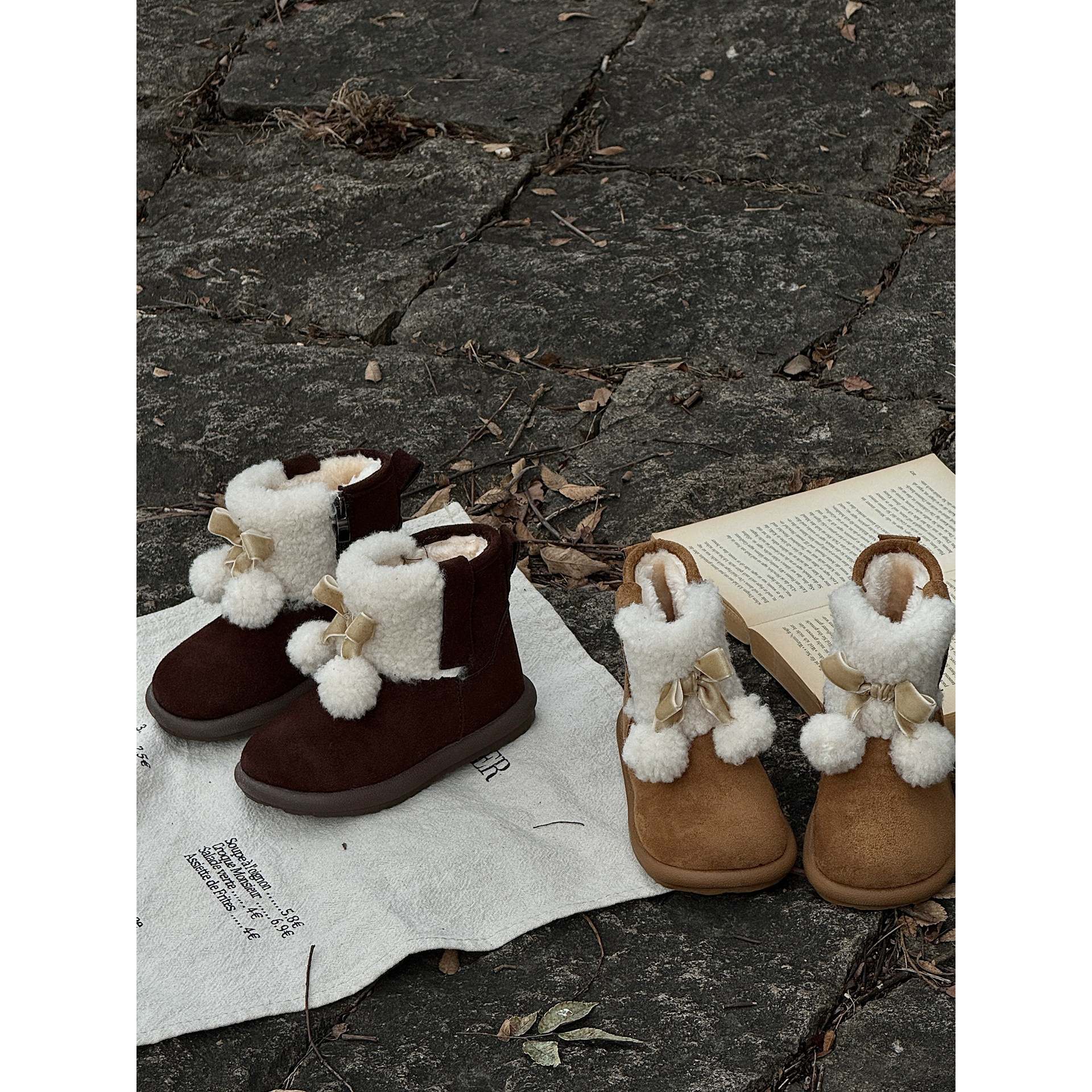 儿童冬季保暖复古女童雪地靴休闲皮靴女童童鞋 PL092,童鞋/婴儿鞋/亲子鞋,雪地靴,淘宝优惠券,粉丝福利购,淘宝优惠卷