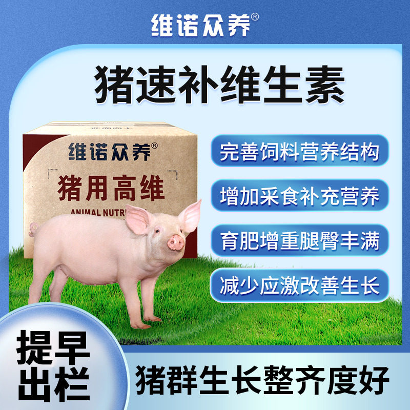 猪用高维多种维生素预混料兽用提高料肉比促长育肥增重饲料添加剂