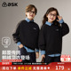 ask儿童卫衣2026冬季 青少年长袖 新款 男女童鹅绒蓄热保暖套头衫