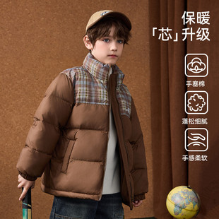 棉服中大童棉衣英伦风棉袄 儿童男童冬季 ask 四级强防水