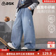 牛仔裤 ask儿童长裤 男童宽松直筒裤 中大童休闲风时尚 2026春季 新款