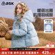 ask儿童羽绒服2025秋冬新款 秀场同款 女童连帽防风保暖外套