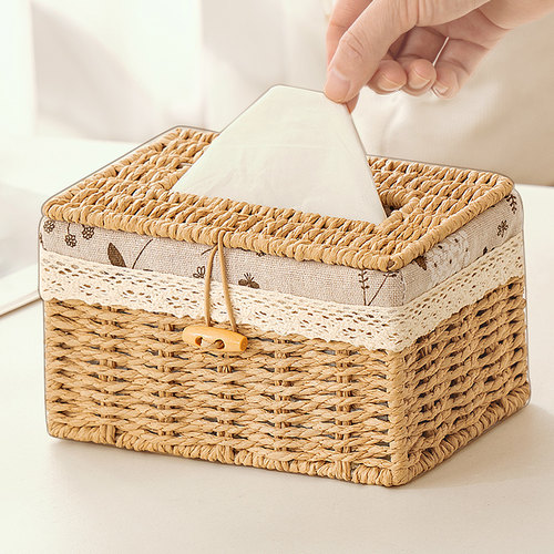 【颜选好物】纯手工编织纸巾盒