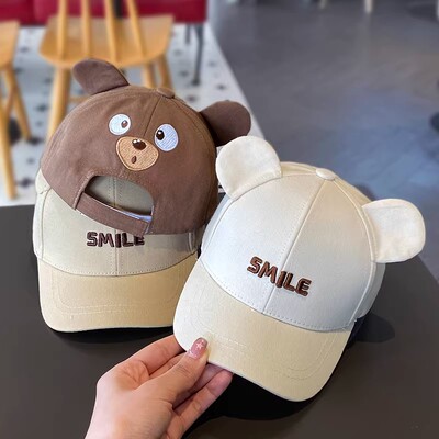 宝宝帽子春秋薄款男童可爱百搭鸭舌帽男孩一岁儿童遮阳棒球韩版春