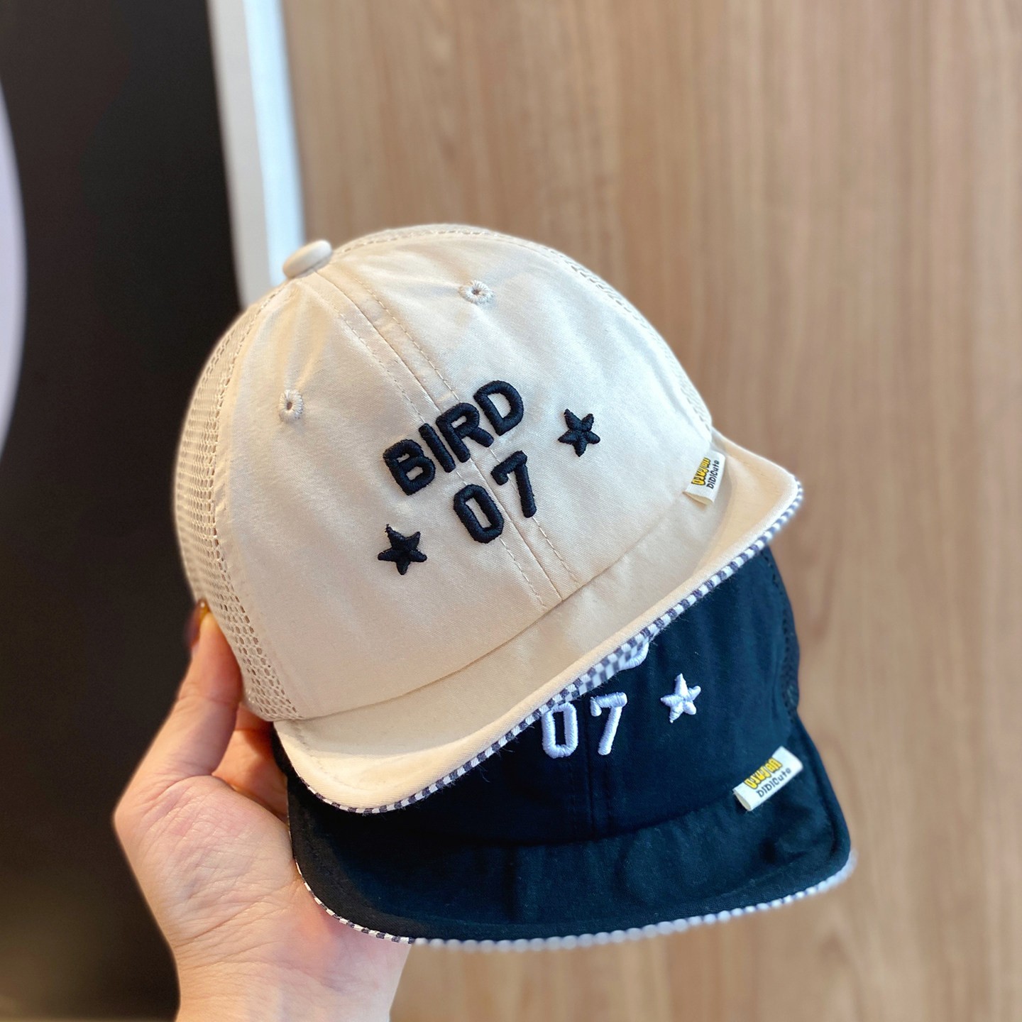 婴儿帽子夏季薄款透气网眼软檐鸭舌帽夏天遮阳防晒宝宝百搭棒球夏