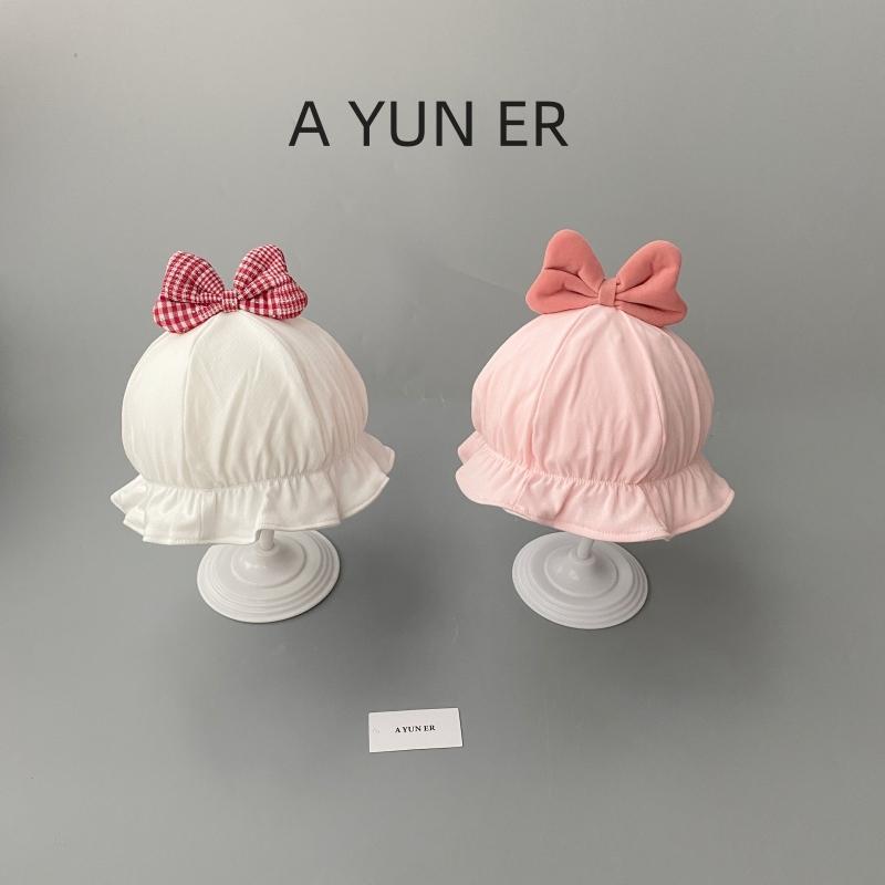 婴儿帽子春秋款小月龄甜美女宝宝公主帽婴幼儿花边宫廷帽洋气盆帽