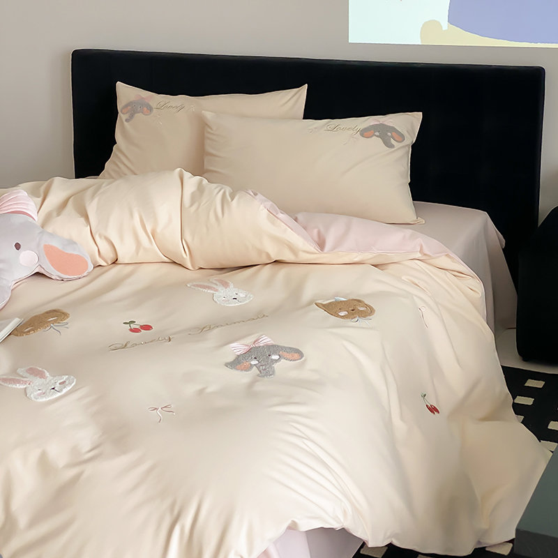 卡通可爱全棉100S长绒棉四件套