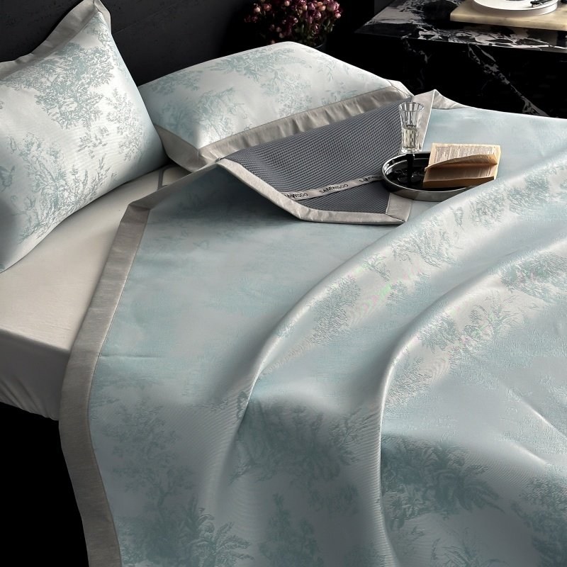 罗兰世家A类凉感抗菌防螨提花冰丝凉席三件套床笠床席可折叠软席,床上用品,冰丝席,淘宝优惠券,粉丝福利购,淘宝优惠卷