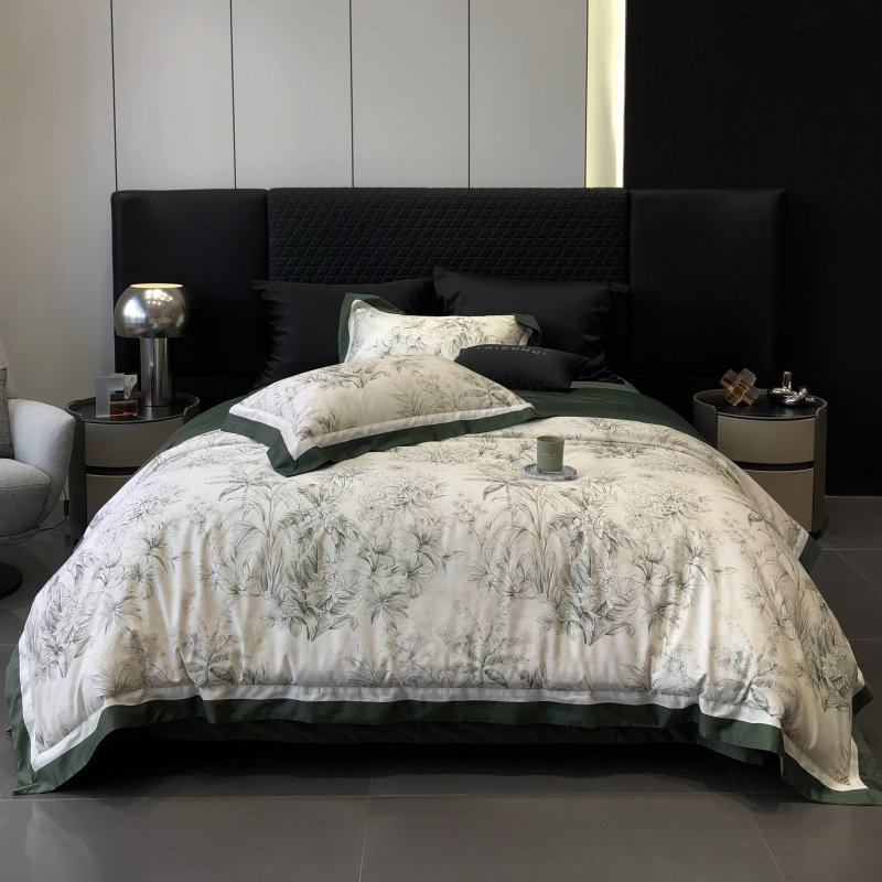 法式轻奢100S长绒棉数码印花四件套被套床单1.8m床上用品,床上用品,床品套件/四件套/多件套,淘宝优惠券,粉丝福利购,淘宝优惠卷