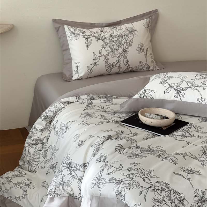 轻奢100S长绒棉四件套全棉数码