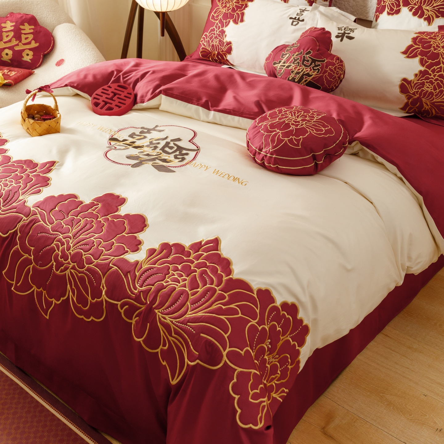 婚庆全棉100S长绒棉婚庆四件套
