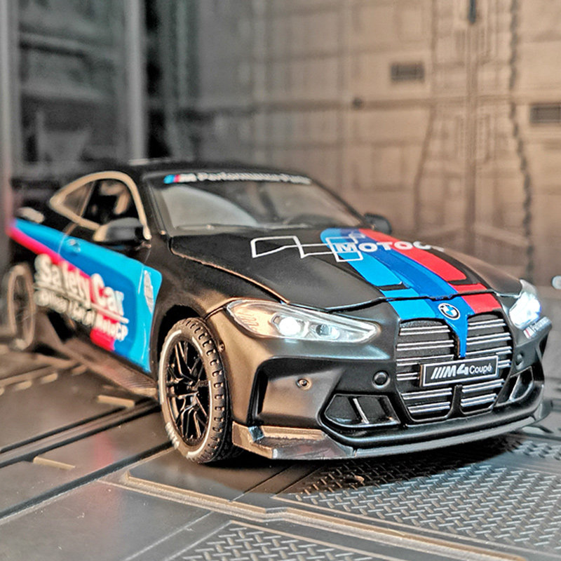 1:32仿真宝玛m4 dtm拉力赛车模型合金车模金属玩具汽车摆件收藏