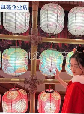 户外防水24节气灯笼2p025新款连串发光装饰灯笼挂饰国风古风灯笼.