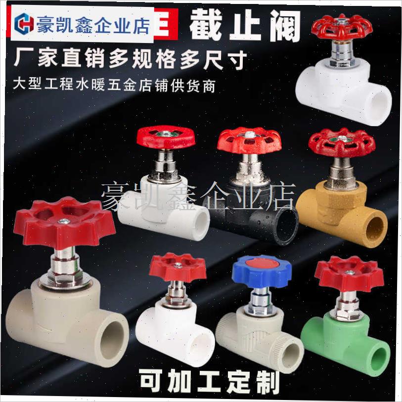 ppr截止阀水管配件大全自来水阀门开关升降式闸阀全X铜阀芯20加.