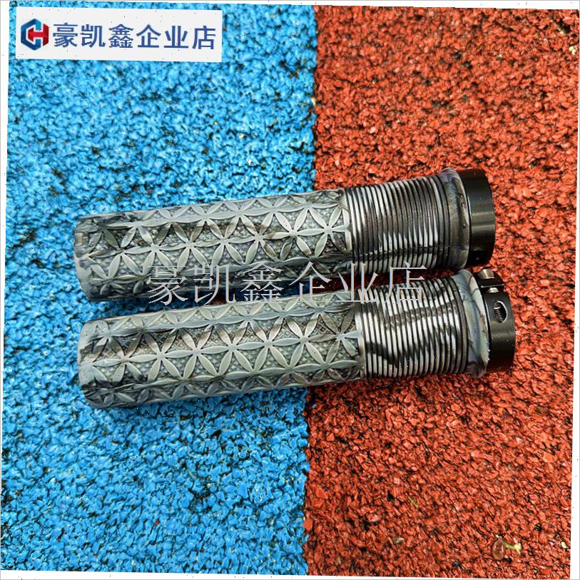 通用自行车把套混色单边t锁密封橡胶防滑骑行折叠车山地车燕把握.