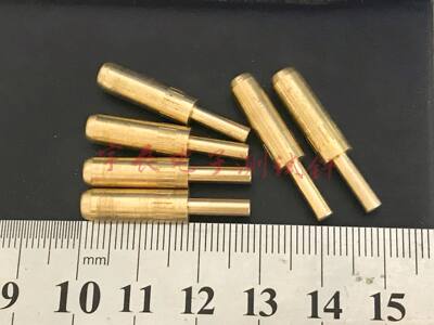 伸缩顶针5.5*28MM 铜针弹簧测试针5.5铜钉测试针总长28MM压缩探针