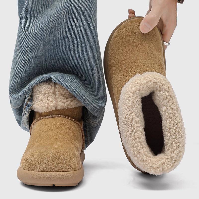 【香港专柜】小土豆加绒大头丑萌雪地靴男女冬季长筒穆勒毛毛棉鞋