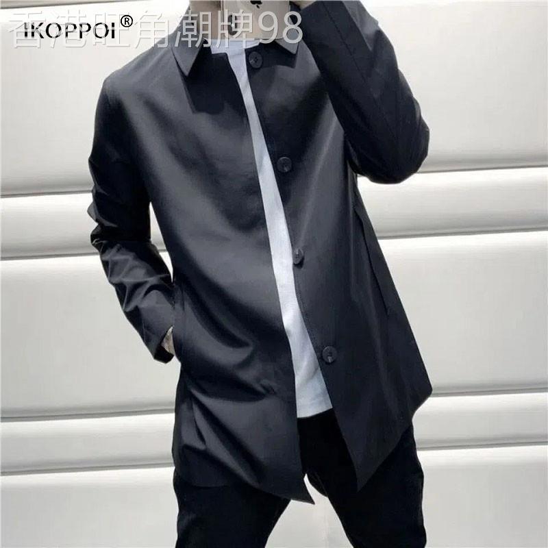 风衣男款2026新款爆款英伦商务男装休闲上衣男士中长款外套春秋季