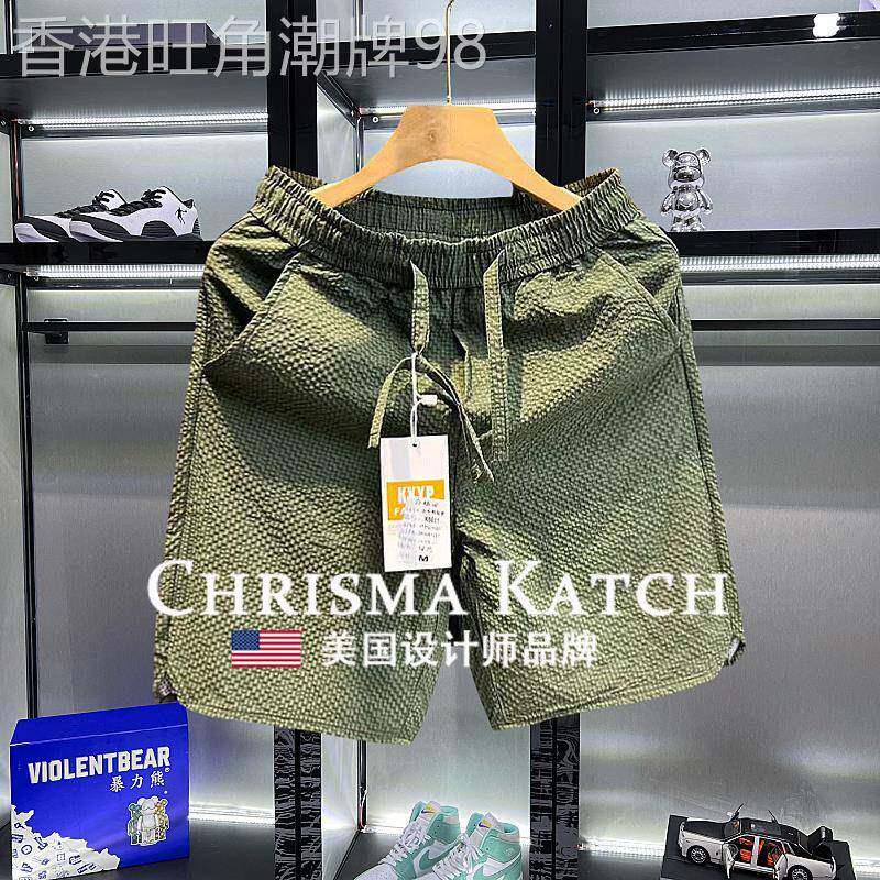出口美国Chrisma Katch~休闲短裤情侣时尚潮流宽松沙滩五分裤男