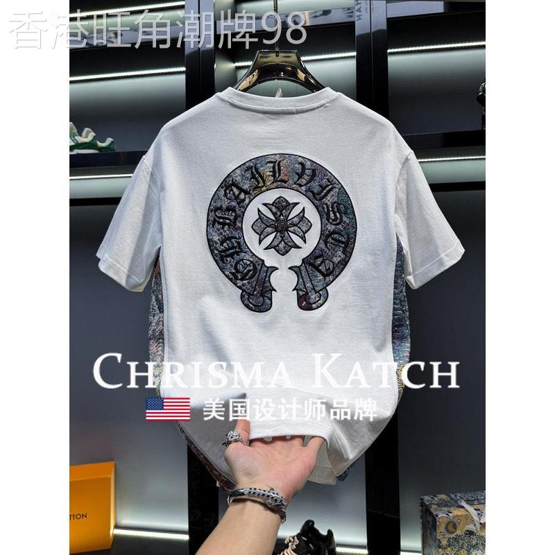 出口美国Chrisma Katch~短袖t恤2025新款夏季潮牌宽松男士半袖