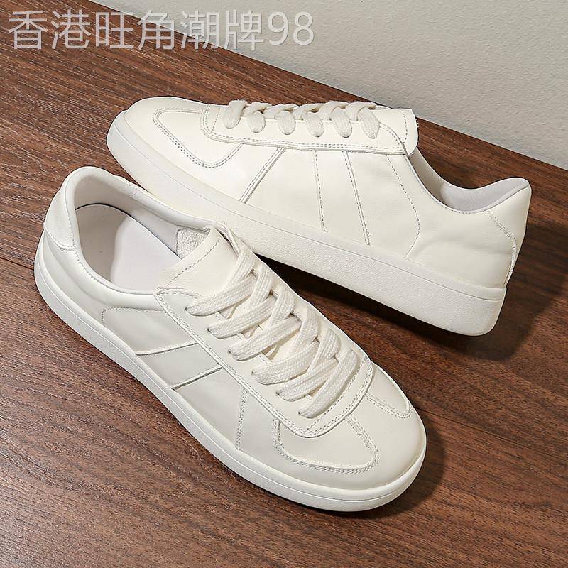 真皮德训鞋子女高档全皮极简小白鞋女2026春秋新款休闲百搭板鞋女