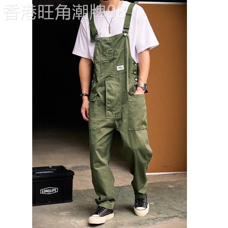Madness Mdns Clot春秋工装背带裤男潮宽松加大码情侣休闲吊带裤