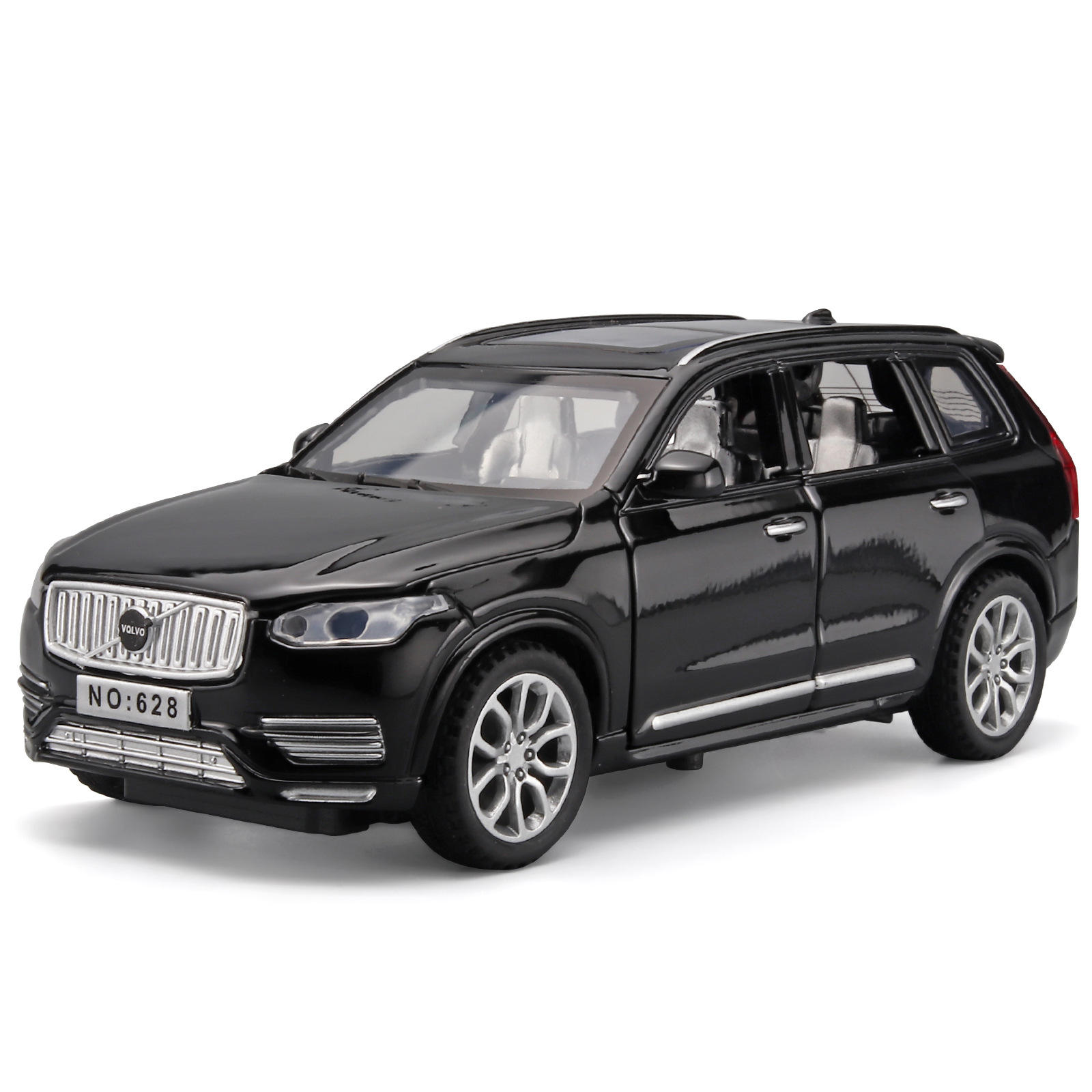 1:32 沃尔沃XC90合金车模型 灯光音乐6开门 仿真摆设车模