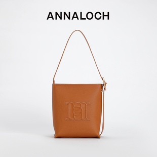 ANNALOCH粗纹JILL两用包可调节肩带单肩斜跨手提时尚 大容量方包