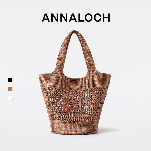 ANNALOCH新款草编托特女包