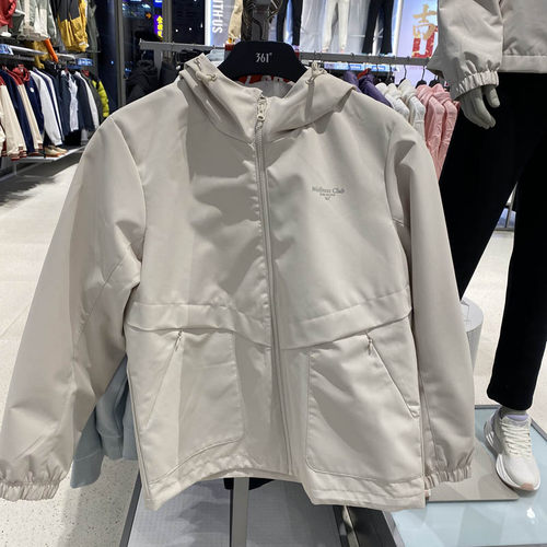 361女装绒里风衣专柜正品2025春季新款加绒外套保暖加厚风衣4606N