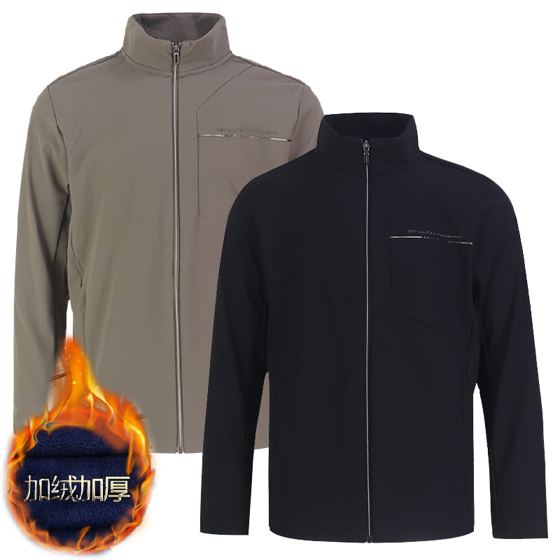 361男装绒里风衣专柜正品2024冬季新款保暖防风加绒运动外套4019A