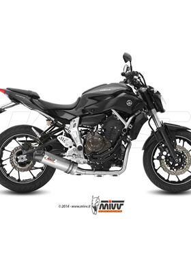 2X1 MIVV 椭圆形钛碳排气管 雅马哈 MT-07 2014-2020