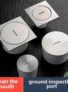 304不锈钢清扫口PVC下水管DN50/75/110/160堵头地面检查口地漏