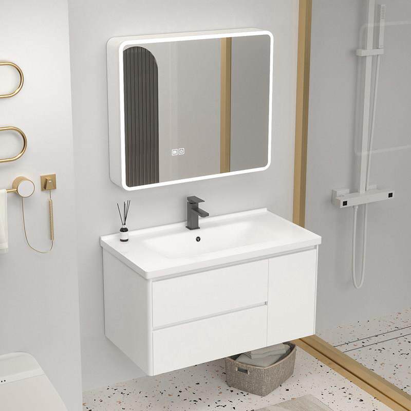 化妆室蜂窝铝浴室柜组合陶瓷一体包安装洗脸盆柜洗手池抽屉洗漱台