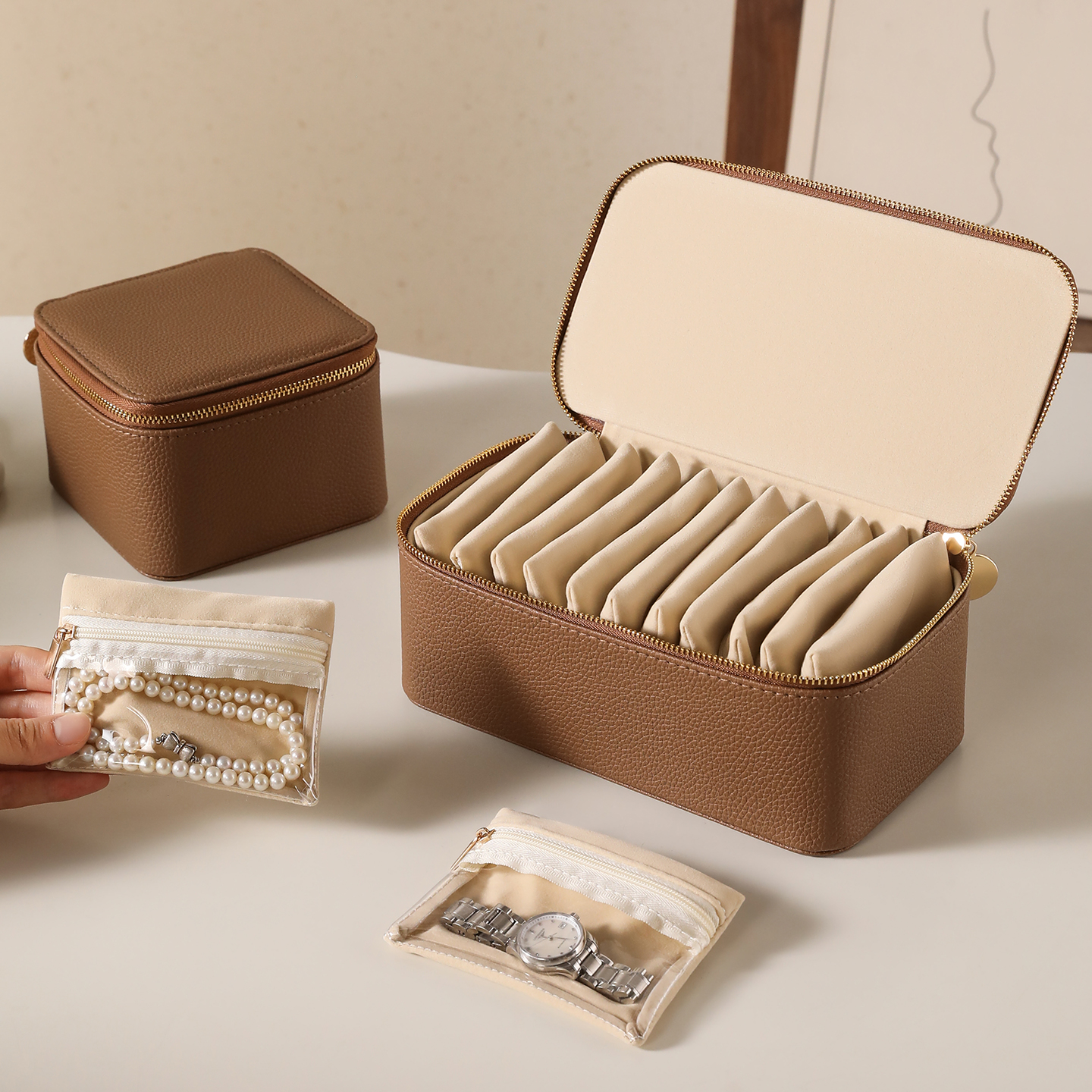 便携大容量首饰盒收纳包