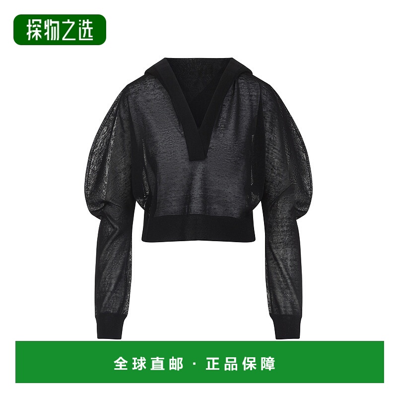 1h可退 香港直邮Alaïa 女士 ALAÏA 长袖连帽上衣 AA9H1268K090B