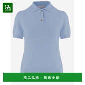 香港直邮Allude 蓝色 SS2026 女士POLO衫 2621113411