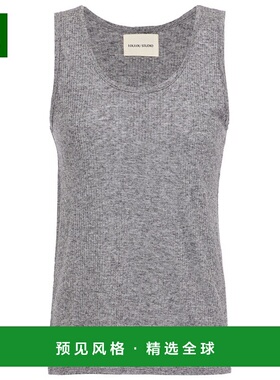 1h可退 香港直邮LOULOU STUDIO 女士 Alicudi 混杂罗纹针织背心 A