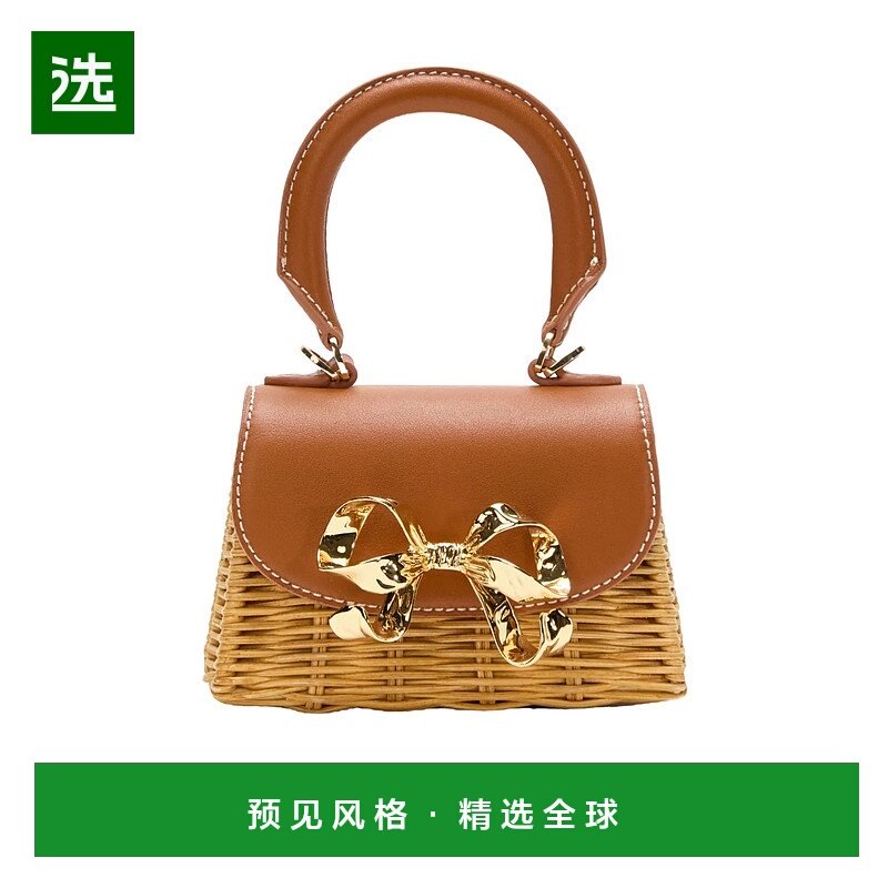 1h可退 香港直邮Self-Portrait 蝴蝶结手提包 PF25303ABR