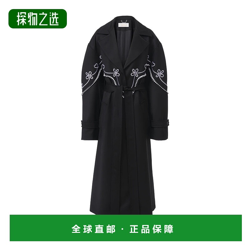 香港直邮Chloe 长袖初剪羊毛风衣 C24UMA02076