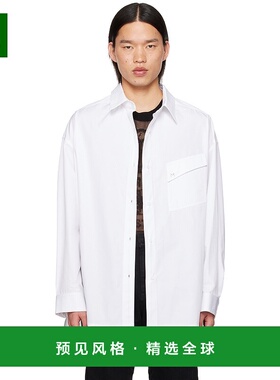 1h可退 香港直邮Mugler 穆勒 男士 白色 Oversized 衬衫 24P1TO06
