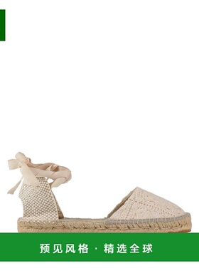 1h可退 香港直邮manebi 女士 帆布面凉鞋 beige米色 舒适时尚