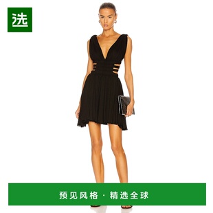 1h可退 香港直邮Alaïa 女士 Edition 2004 短款垂褶连衣裙 AA9R00