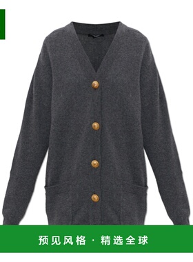 香港直邮BALMAIN 女士外套 GF1KO003KI879AY SS2026 灰色 长袖针