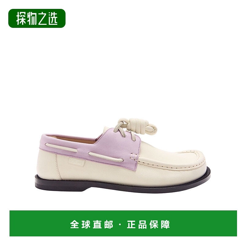 香港直邮Loewe 圆头平底鞋 LLSCS08X08