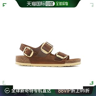 Milano男女棕色软木油皮革绒面革凉鞋 欧洲直邮Birkenstock